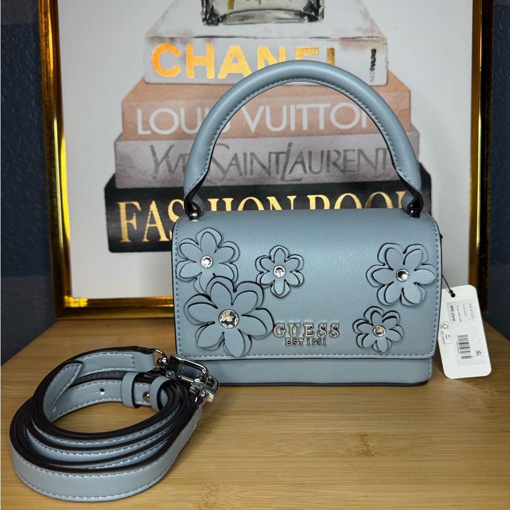 Guess Zaria Mini Top Handle Flap handbag nwt - Picture 5 of 5